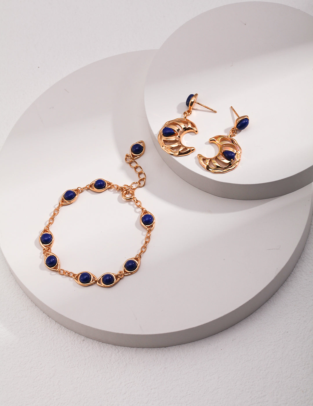 Collier/Bracelet/Boucles d'oreilles Lapis-lazuli