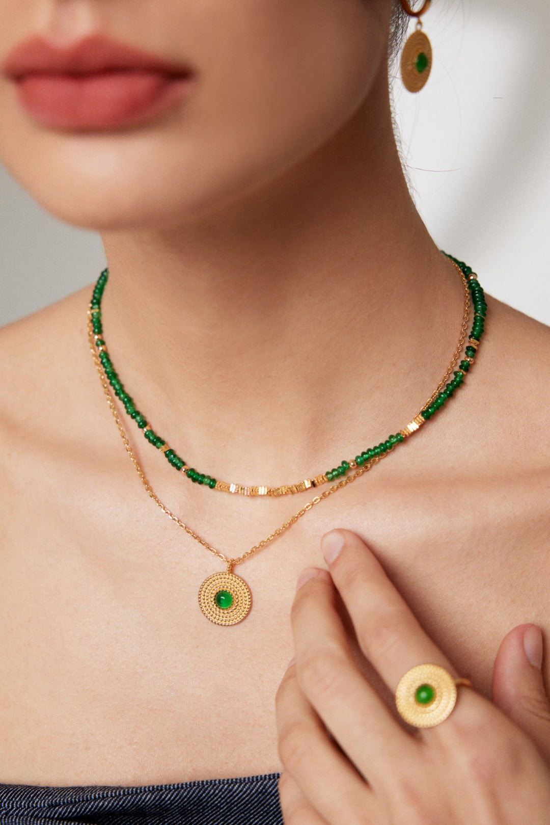 Emerald Necklace/Bracelet