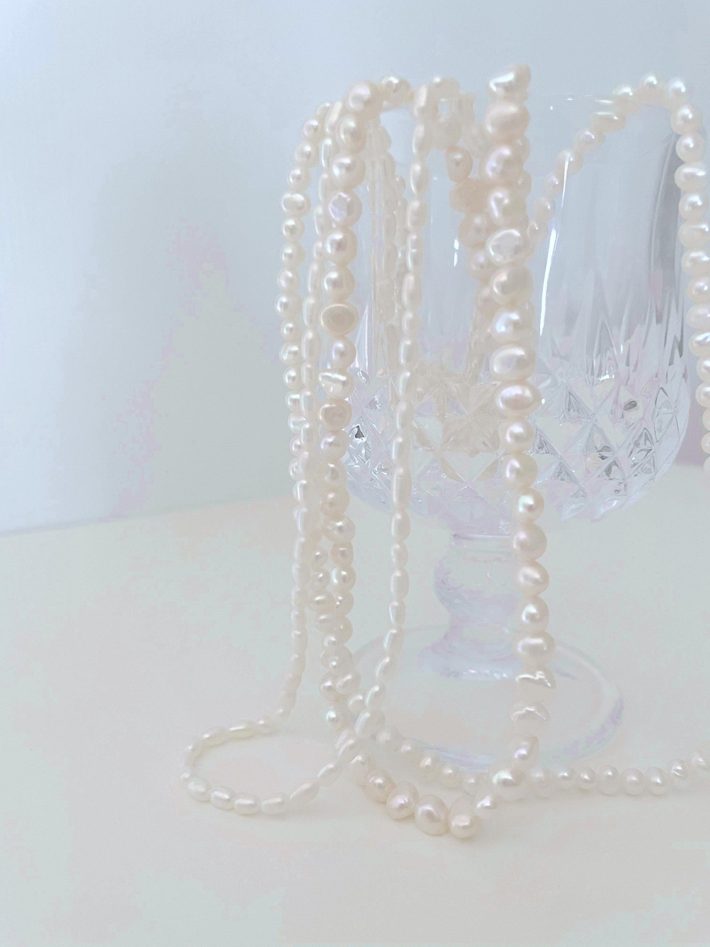 Laminated Pearl Necklace