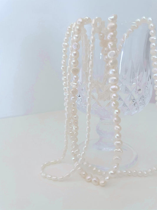 Laminated Pearl Necklace