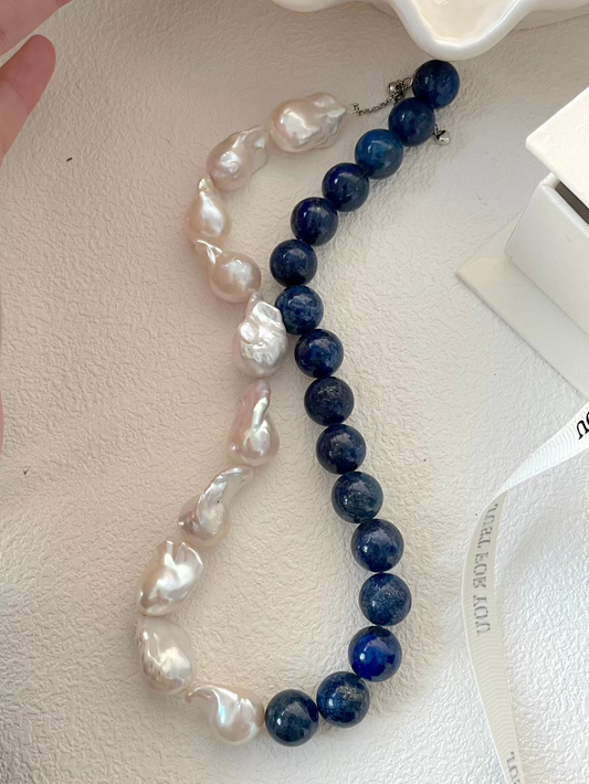 Lapis lazuli Baroque necklace