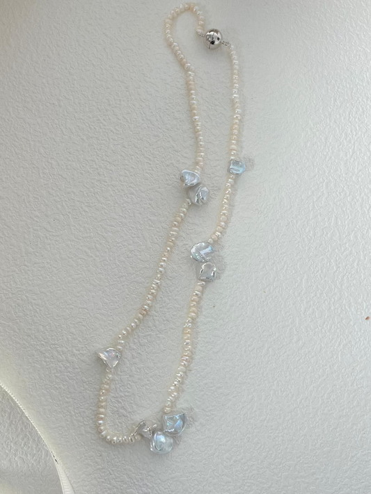 Petal Pearl Necklace