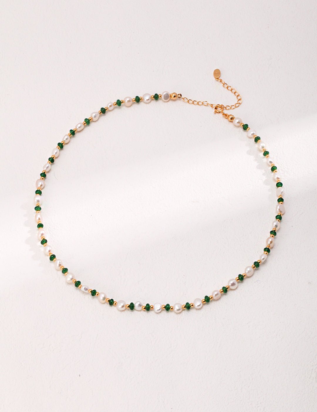 Emerald Parl Necklace - AquaGleam