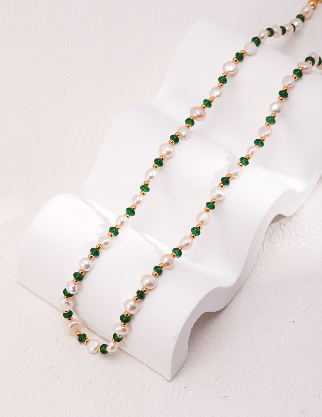 Emerald Parl Necklace - AquaGleam